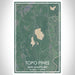 Topo Pines New Hampshire Map Print Portrait Orientation in Afternoon Style With Shaded Background