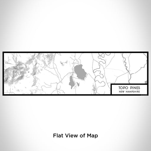 Flat View of Map Custom Topo Pines New Hampshire Map Enamel Mug in Classic