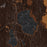 Topo Pines New Hampshire Map Print in Ember Style Zoomed In Close Up Showing Details