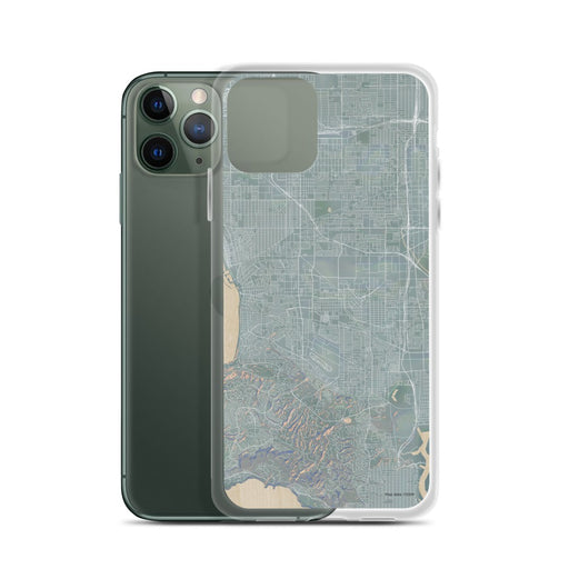 Custom Torrance California Map Phone Case in Afternoon