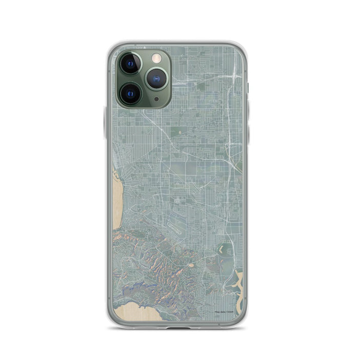 Custom iPhone 11 Pro Torrance California Map Phone Case in Afternoon