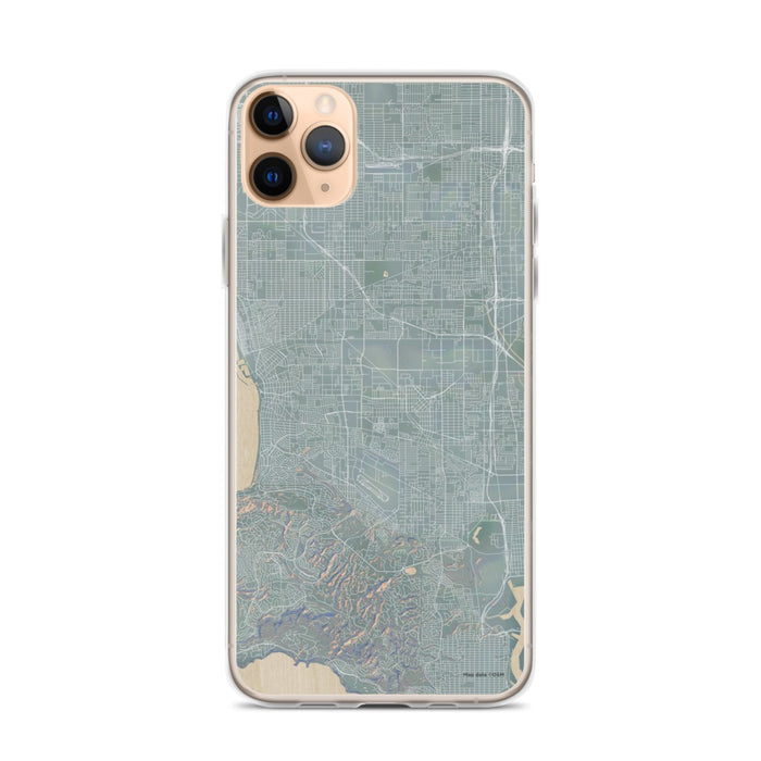 Custom iPhone 11 Pro Max Torrance California Map Phone Case in Afternoon