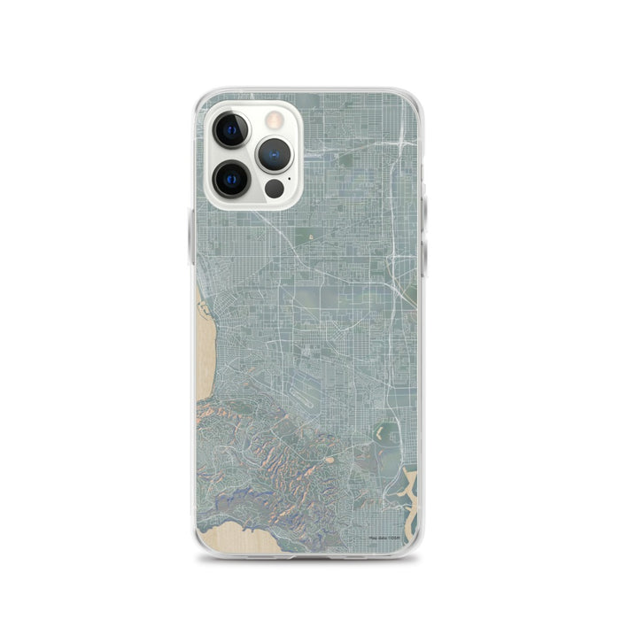 Custom iPhone 12 Pro Torrance California Map Phone Case in Afternoon