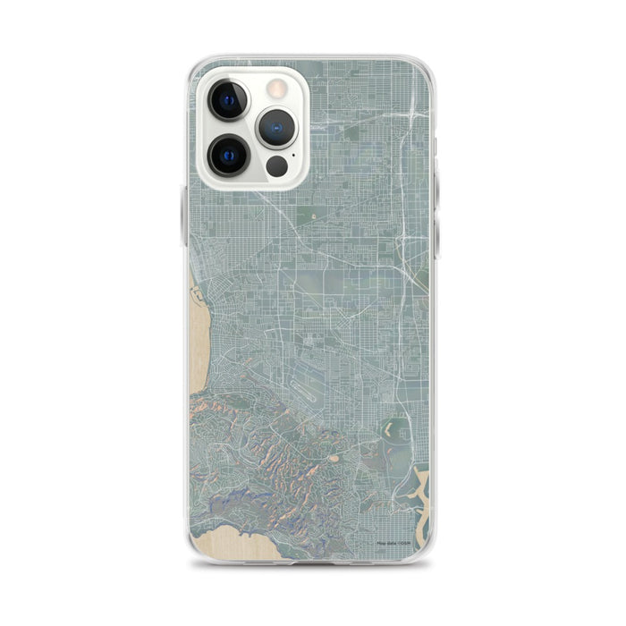 Custom iPhone 12 Pro Max Torrance California Map Phone Case in Afternoon