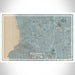 Torrance California Map Print Landscape Orientation in Afternoon Style With Shaded Background