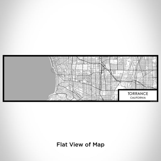Flat View of Map Custom Torrance California Map Enamel Mug in Classic