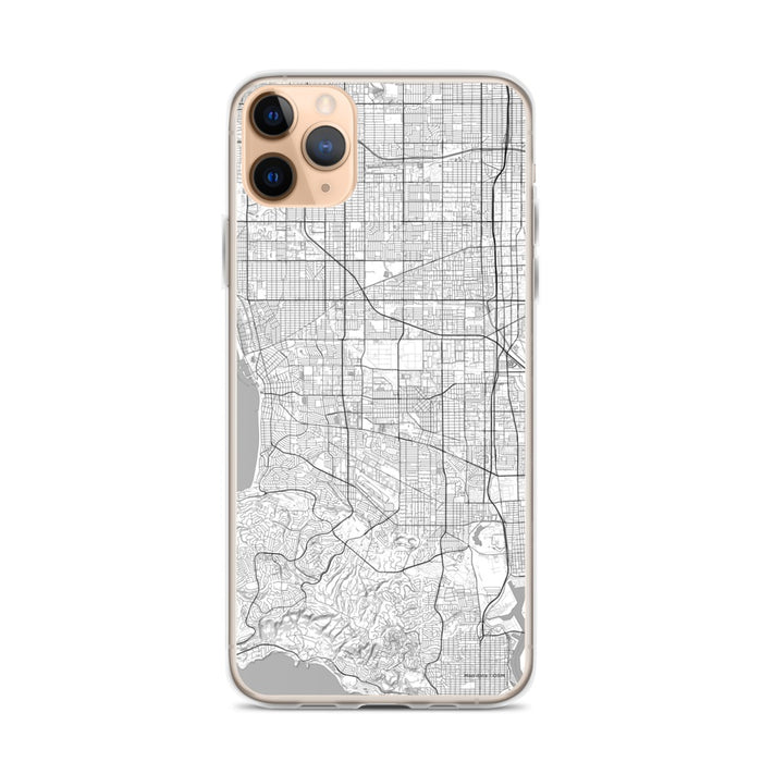 Custom iPhone 11 Pro Max Torrance California Map Phone Case in Classic