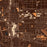 Torrance California Map Print in Ember Style Zoomed In Close Up Showing Details