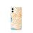 Custom iPhone 12 mini Torrance California Map Phone Case in Watercolor