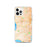 Custom iPhone 12 Pro Torrance California Map Phone Case in Watercolor