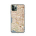 Custom iPhone 11 Pro Torrance California Map Phone Case in Woodblock