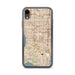 Custom iPhone XR Torrance California Map Phone Case in Woodblock