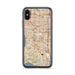Custom iPhone X/XS Torrance California Map Phone Case in Woodblock