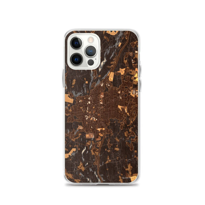 Custom Torrington Connecticut Map Phone Case in Ember