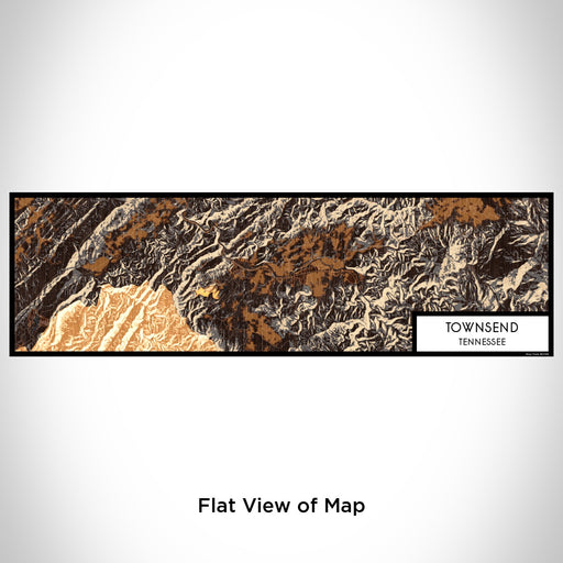 Flat View of Map Custom Townsend Tennessee Map Enamel Mug in Ember