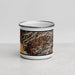Front View Custom Townsend Tennessee Map Enamel Mug in Ember