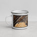 Left View Custom Townsend Tennessee Map Enamel Mug in Ember