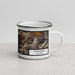 Right View Custom Townsend Tennessee Map Enamel Mug in Ember