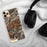Custom Townsend Tennessee Map Phone Case in Ember on Table with Black Headphones