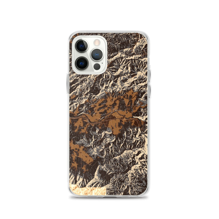 Custom Townsend Tennessee Map Phone Case in Ember