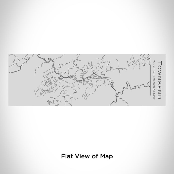 Rendered View of Townsend Tennessee Map Engraving on 10oz Stainless Steel Insulated Cup with Sipping Lid