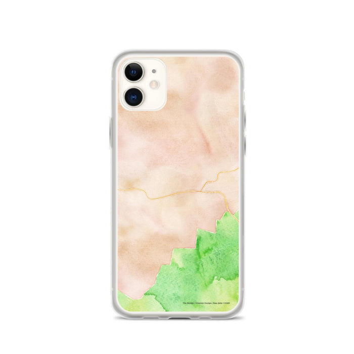 Custom Townsend Tennessee Map Phone Case in Watercolor