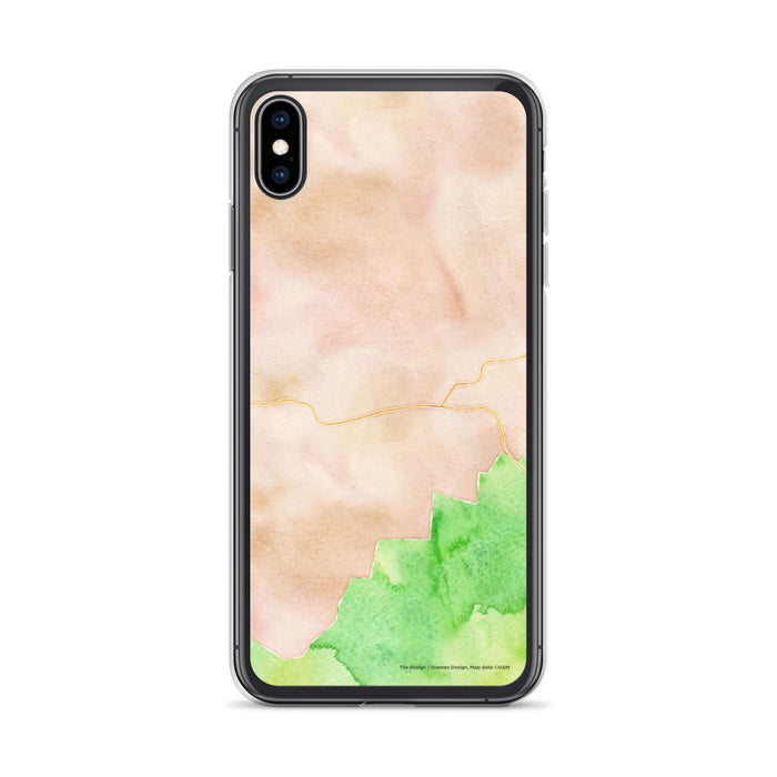 Custom Townsend Tennessee Map Phone Case in Watercolor