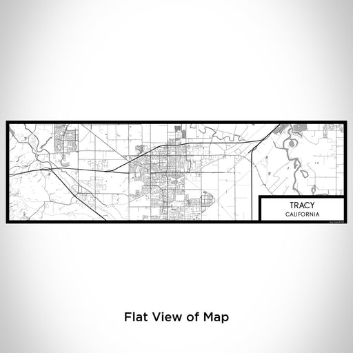 Flat View of Map Custom Tracy California Map Enamel Mug in Classic