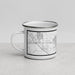 Left View Custom Tracy California Map Enamel Mug in Classic