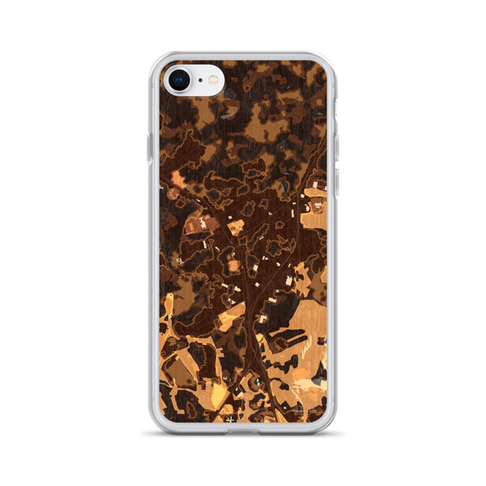 Custom Travelers Rest South Carolina Map Phone Case in Ember