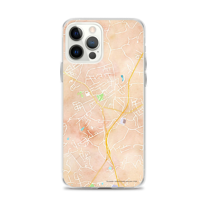 Custom Travelers Rest South Carolina Map iPhone 12 Pro Max Phone Case in Watercolor
