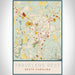 Travelers Rest South Carolina Map Print Portrait Orientation in Woodblock Style With Shaded Background