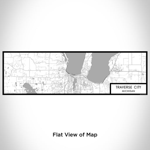 Flat View of Map Custom Traverse City Michigan Map Enamel Mug in Classic