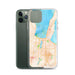 Custom Traverse City Michigan Map Phone Case in Watercolor