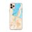 Custom iPhone 11 Pro Max Traverse City Michigan Map Phone Case in Watercolor