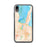 Custom iPhone XR Traverse City Michigan Map Phone Case in Watercolor