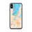 Custom iPhone X/XS Traverse City Michigan Map Phone Case in Watercolor