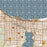 Traverse City Michigan Map Print in Woodblock Style Zoomed In Close Up Showing Details