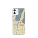 Custom iPhone 12 mini Traverse City Michigan Map Phone Case in Woodblock