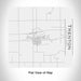 Rendered View of Trenton Illinois Map Engraving on 17oz Stainless Steel Insulated Tumbler in White