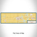 Flat View of Map Custom Trenton Illinois Map Enamel Mug in Woodblock