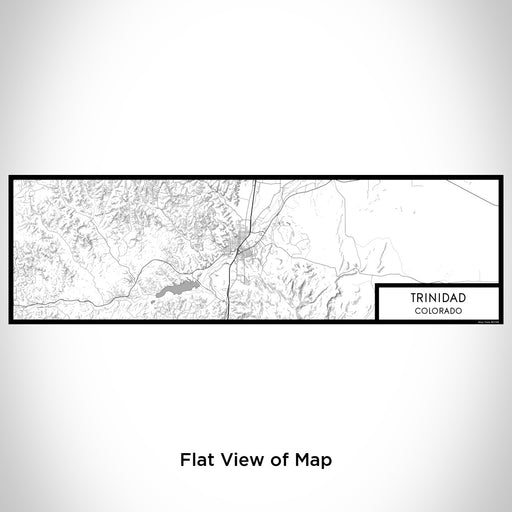 Flat View of Map Custom Trinidad Colorado Map Enamel Mug in Classic