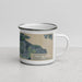 Right View Custom Trophy Club Texas Map Enamel Mug in Afternoon