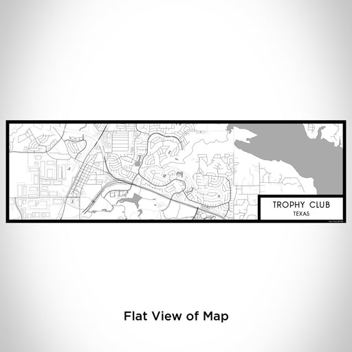Flat View of Map Custom Trophy Club Texas Map Enamel Mug in Classic