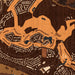 Trophy Club Texas Map Print in Ember Style Zoomed In Close Up Showing Details