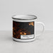 Right View Custom Trophy Club Texas Map Enamel Mug in Ember