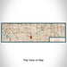 Flat View of Map Custom Troy Michigan Map Enamel Mug in Woodblock