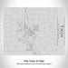 Rendered View of Troy Ohio Map Engraving on 20oz Stainless Steel Insulated Bottle with Bamboo Top