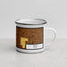 Right View Custom Troy Ohio Map Enamel Mug in Ember