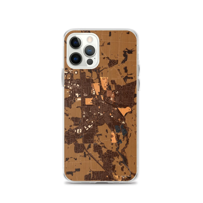 Custom Troy Ohio Map iPhone 12 Pro Phone Case in Ember